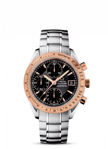 Omega Speedmaster Date 40 Stainless Steel / Red Gold / Black / Bracelet 323.21.40.40.01.001