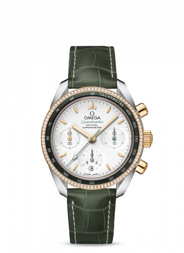 Omega Speedmaster Co-Axial 38 Stainless Steel / Yellow Gold / Diamond / Silver 324.28.38.50.02.001