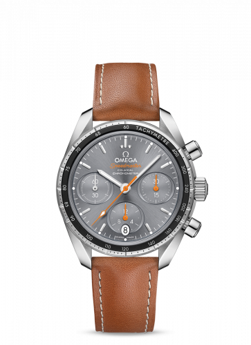 Omega Speedmaster Co-Axial 38 Stainless Steel / Grey / Strap 324.32.38.50.06.001