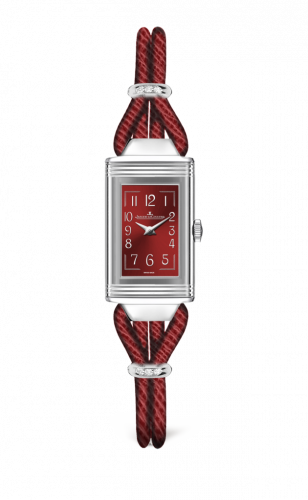 Jaeger-LeCoultre Reverso One Cordonnet Stainless Steel / Red 3268560