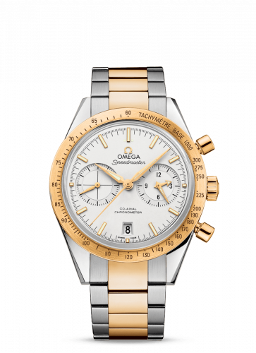 Omega Speedmaster 57 Co-Axial Stainless Steel / Yellow Gold / Silver / Bracelet 331.20.42.51.02.001