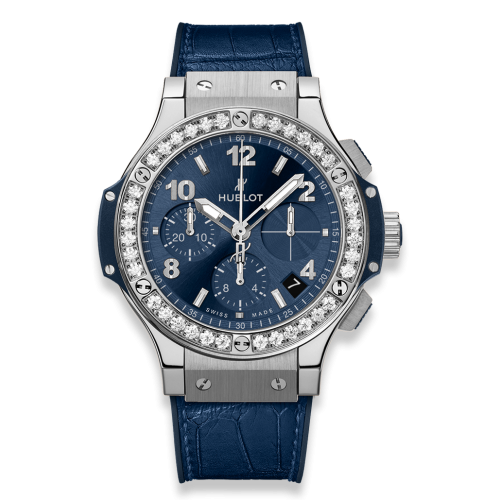 Hublot Big Bang 41 Stainless Steel / Diamond / Blue 341.SX.7170.LR.1204