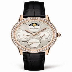 Jaeger-LeCoultre Rendez-Vous Perpetual Calendar Pink Gold / Silver / Alligator 3492420