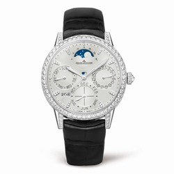 Jaeger-LeCoultre Rendez-Vous Perpetual Calendar White Gold / Silver / Alligator 3493420