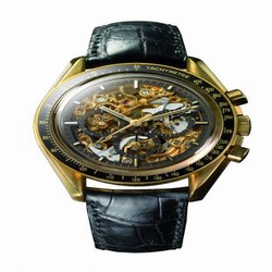 Omega Speedmaster Professional Yellow Gold / Skeleton / Alligator / Jubilee 3696.50.31