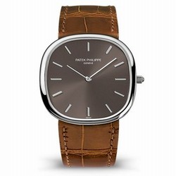 Patek Philippe Golden Ellipse 3738 White Gold / Grey 3738/100G-012