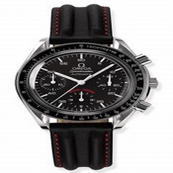 Omega Speedmaster Reduced Stainless Steel / Black / Strap / AC Milan 3810.51.41