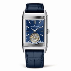 Jaeger-LeCoultre Reverso Tribute Tourbillon Platinum / Blue / Alligator 3926480