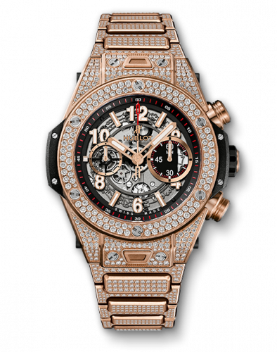 Hublot Big Bang Unico 45 King Gold / Pave / Bracelet 411.OX.1180.OX.3704