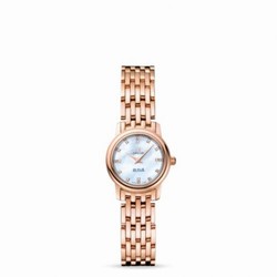 Omega De Ville Prestige Quartz 22 Red Gold / MOP Diamond / Bracelet 4116.75.00