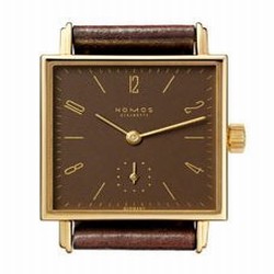 Nomos Glashutte Tetra 27 Gold mocca 412
