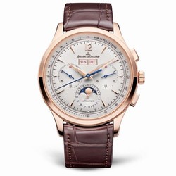 Jaeger-LeCoultre Master Control Chronograph Calendar Pink Gold / Silver / Alligator 4132520