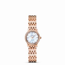 Omega De Ville Prestige Quartz 22 Red Gold Diamond / MOP Diamond / Bracelet 4135.75.00