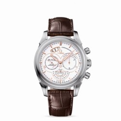 Omega De Ville Co-Axial 41 Chronoscope Stainless Steel / White / St Moritz 422.13.41.50.04.002