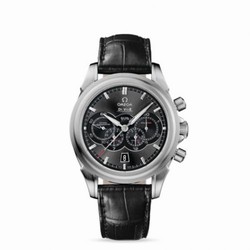 Omega De Ville Co-Axial 41 Chronograph 4 Counters Stainless Steel / Grey / Alligator 422.13.41.52.06.001