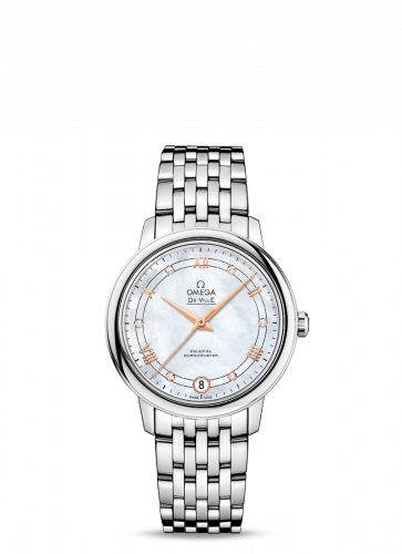 Omega De Ville Prestige Co-Axial 32.7 Stainless Steel / White MOP / Stainless Steel 424.10.33.20.55.002
