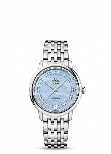 Omega De Ville Prestige Co-Axial 32.7 Stainless Steel / Blue MOP / Stainless Steel 424.10.33.20.57.001