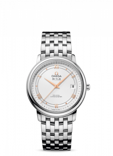 Omega De Ville Prestige Co-Axial 36.8 Stainless Steel / Vintage Silver / Bracelet 424.10.37.20.02.002
