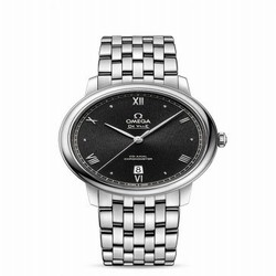 Omega De Ville Prestige Co-Axial 39.5 Stainless Steel / Black Sunburst / Bracelet 424.10.40.20.01.003