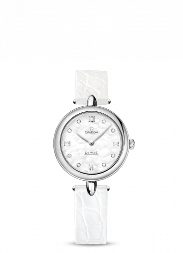 Omega De Ville Prestige Dewdrop Quartz 27.4 Stainless Steel / MOP 424.13.27.60.55.001