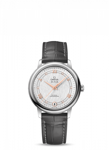 Omega De Ville Prestige Co-Axial 32.7 Stainless Steel / Vintage Silk Silver 424.13.33.20.52.001
