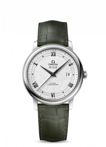 Omega De Ville Prestige Co-Axial 39.5 Stainless Steel / Vintage Silver Silk 424.13.40.20.02.006