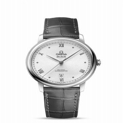 Omega De Ville Prestige Co-Axial 39.5 Stainless Steel / Silver Sunburst 424.13.40.20.02.007