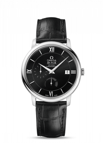 Omega De Ville Prestige Co-Axial 39.5 Power Reserve Stainless Steel / Black 424.13.40.21.01.001