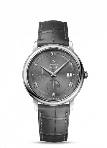 Omega De Ville Prestige Co-Axial 39.5 Power Reserve Stainless Steel / Vintage Grey 424.13.40.21.06.001