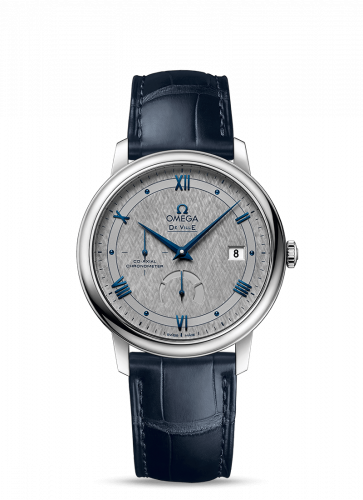 Omega De Ville Prestige Co-Axial 39.5 Power Reserve Stainless Steel / Vintage Grey Silk 424.13.40.21.06.002