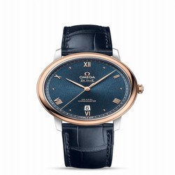 Omega De Ville Prestige Co-Axial 39.5 Stainless Steel / Red Gold / Blue Sunburst 424.23.40.20.03.001