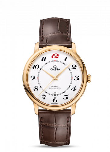 Omega De Ville Prestige Co-Axial 39.5 Yellow Gold / Enamel / 50th Anniversary 424.53.40.20.04.005