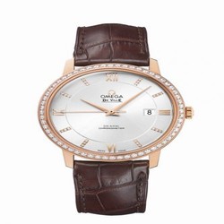 Omega De Ville Prestige Co-Axial 39.5 Red Gold / Diamond / Silver Diamond 424.58.40.20.52.003