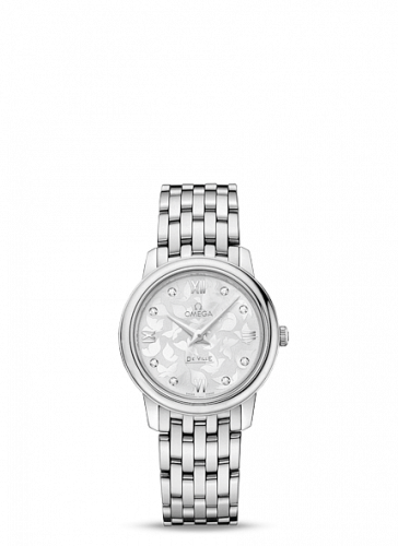Omega De Ville Prestige Quartz 27.4 Stainless Steel / MOP Butterfly / Bracelet 424.10.27.60.52.001