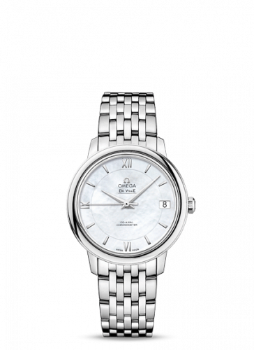 Omega De Ville Prestige Co-Axial 32.7 Stainless Steel / MOP / Bracelet 424.10.33.20.05.001
