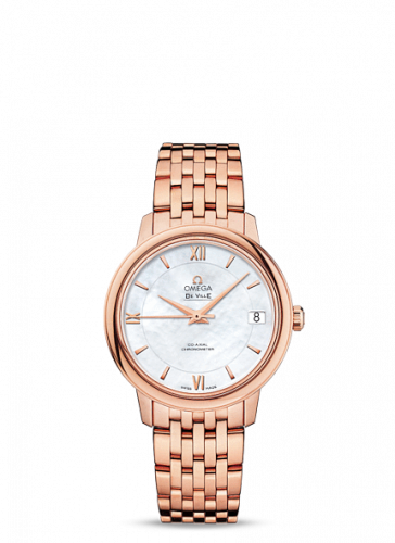 Omega De Ville Prestige Co-Axial 32.7 Red Gold / MOP / Bracelet 424.50.33.20.05.002