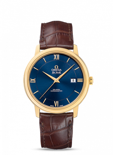 Omega De Ville Prestige Co-Axial 39.5 Yellow Gold / Blue 424.53.40.20.03.001