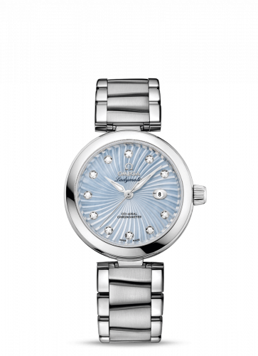 Omega LadyMatic Co-Axial 34 Stainless Steel / Blue MOP / Bracelet 425.30.34.20.57.002