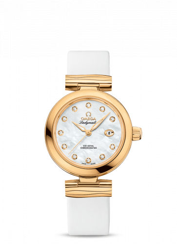 Omega LadyMatic Co-Axial 34 Yellow Gold / MOP 425.62.34.20.55.003