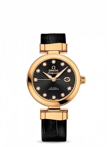 Omega LadyMatic Co-Axial 34 Yellow Gold / Black 425.63.34.20.51.002