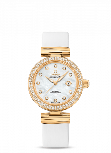 Omega LadyMatic Co-Axial 34 Yellow Gold / Diamond / MOP 425.67.34.20.55.007