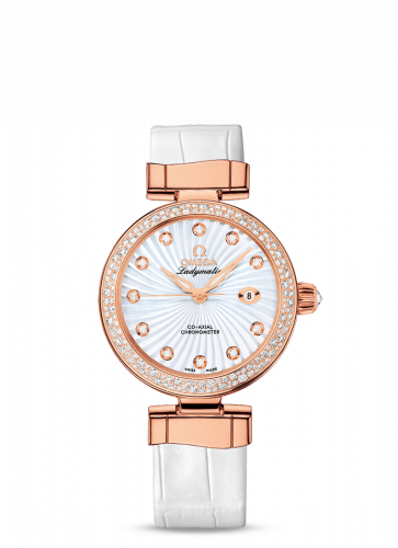 Omega LadyMatic Co-Axial 34 Red Gold / Diamond / MOP 425.68.34.20.55.001