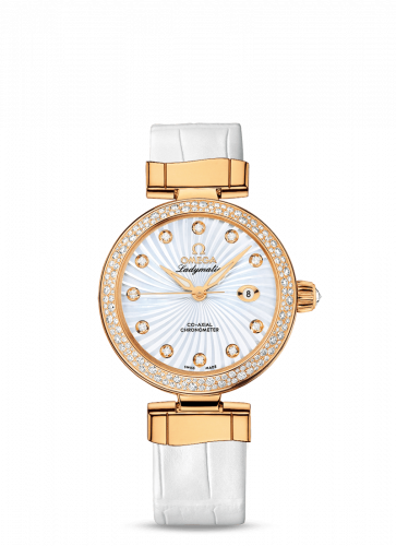 Omega LadyMatic Co-Axial 34 Yellow Gold / Diamond / MOP 425.68.34.20.55.003