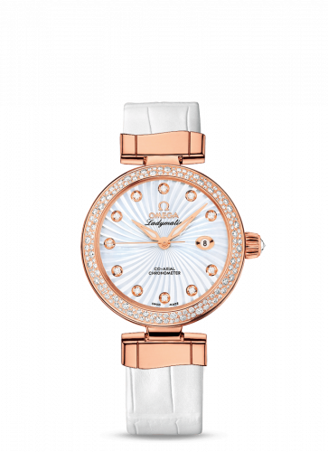 Omega LadyMatic Co-Axial 34 Red Gold / Diamond / MOP 425.68.34.20.55.004