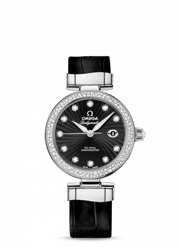 Omega LadyMatic Co-Axial 34 Stainless Steel / Diamond / Black 425.38.34.20.51.001
