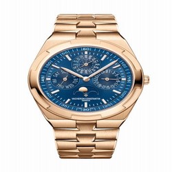 Vacheron Constantin Overseas Ultra-Thin Perpetual Calendar Pink Gold / Blue / Bracelet 4300V/120R-B509