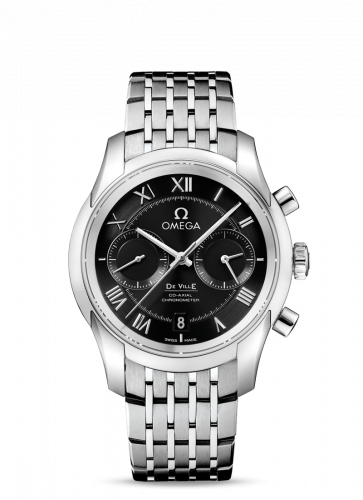 Omega De Ville Co-Axial 42 Chronograph Stainless Steel / Black / Bracelet 431.10.42.51.01.001