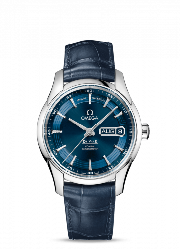 Omega De Ville Hour Vision Co-Axial Annual Calendar Stainless Steel / Blue / Orbis 431.33.41.22.03.001