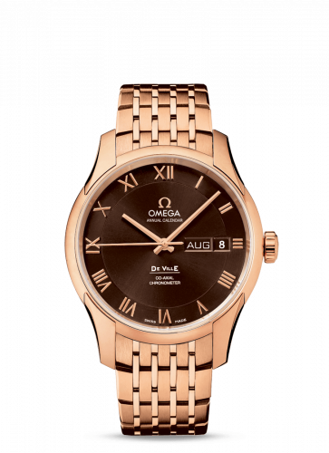 Omega De Ville Co-Axial Annual Calendar Red Gold / Brown / Bracelet 431.50.41.22.13.001
