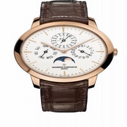 Vacheron Constantin Patrimony Perpetual Calendar Pink Gold / Silver 43175/000R-9687